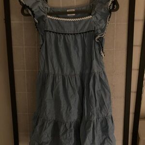 Crewcuts Light Blue Ruffle-Trim Tiered Sundress